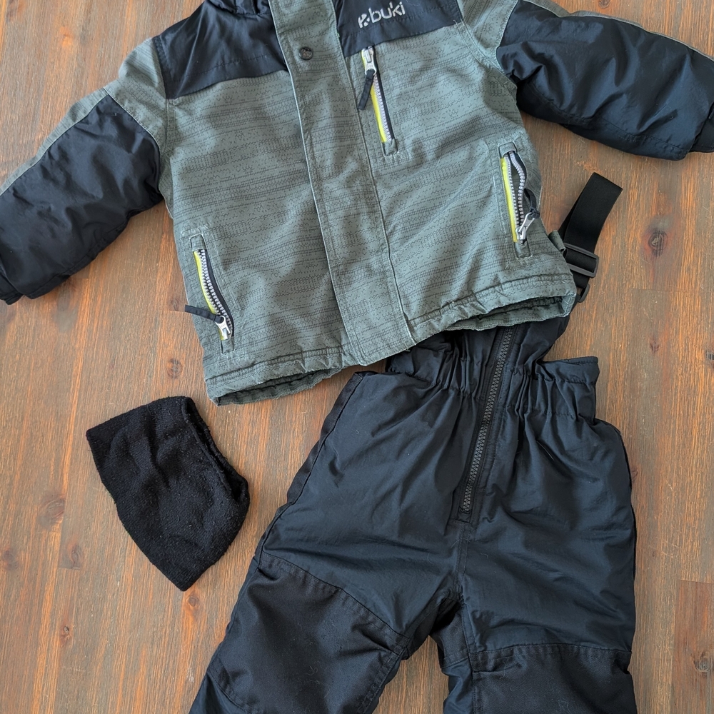 Kids' Green and Black Insulated Jacket